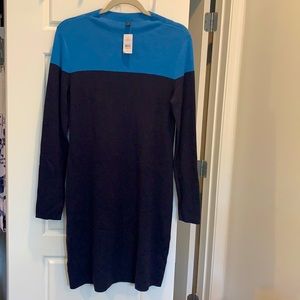 Ann Taylor blue sweater dress